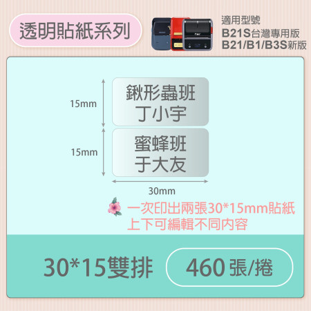 B系列標籤貼紙｜透明系列
